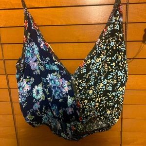 Floral patterned crop top